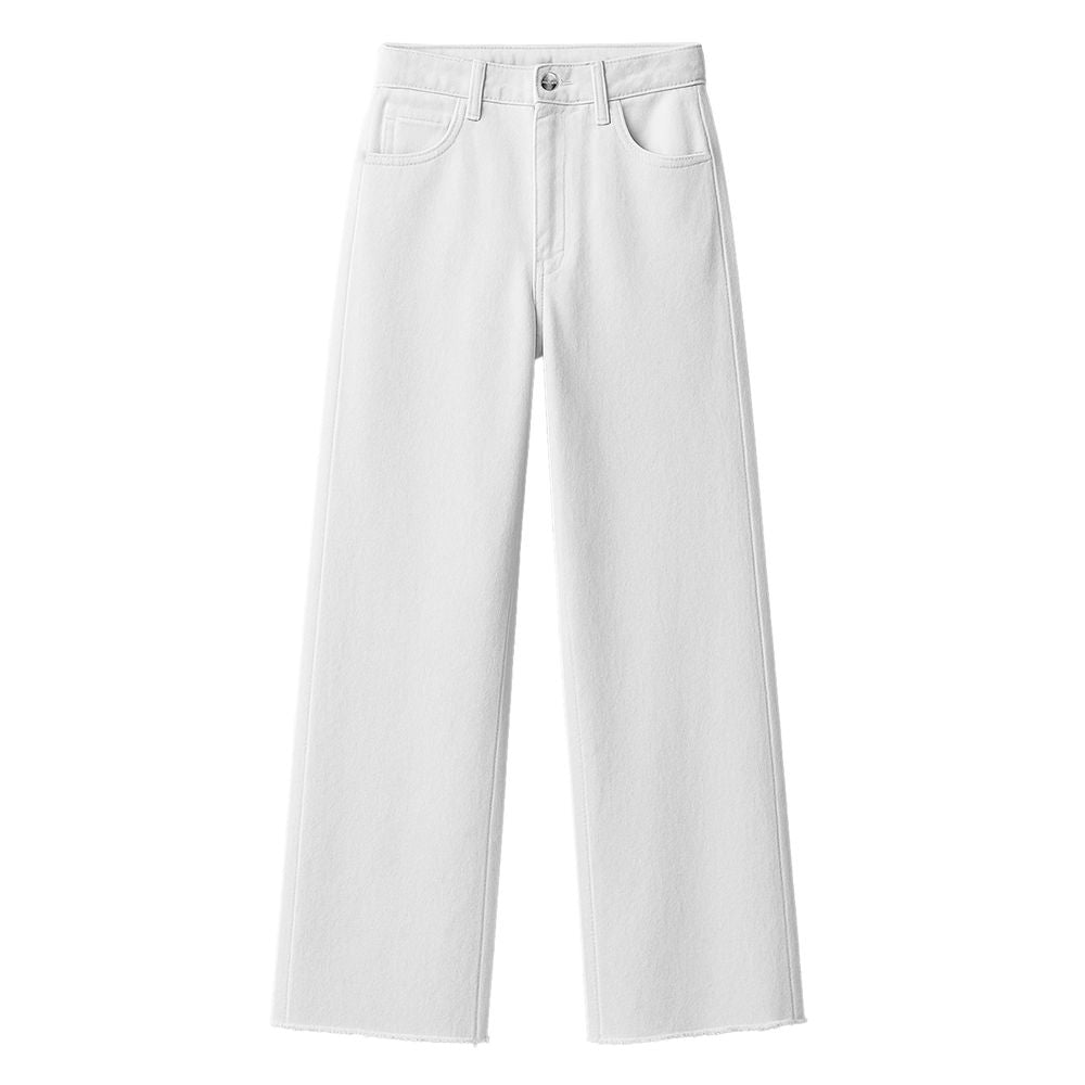 White Cotton Women Jeans