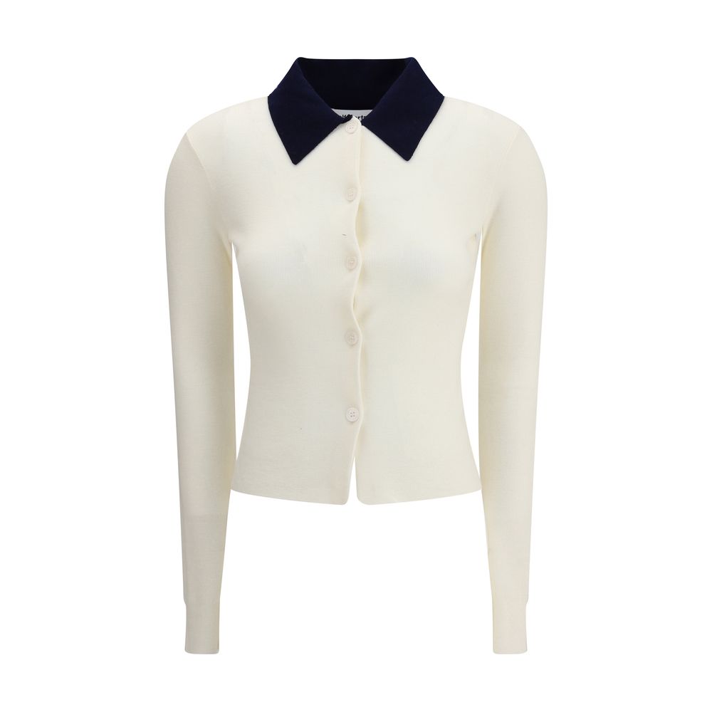 Cream Merino Wool Cardigan