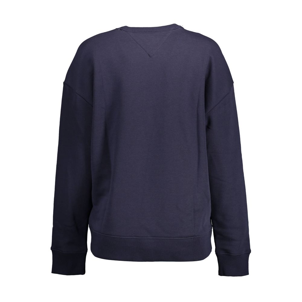Blue Cotton Women Sweater