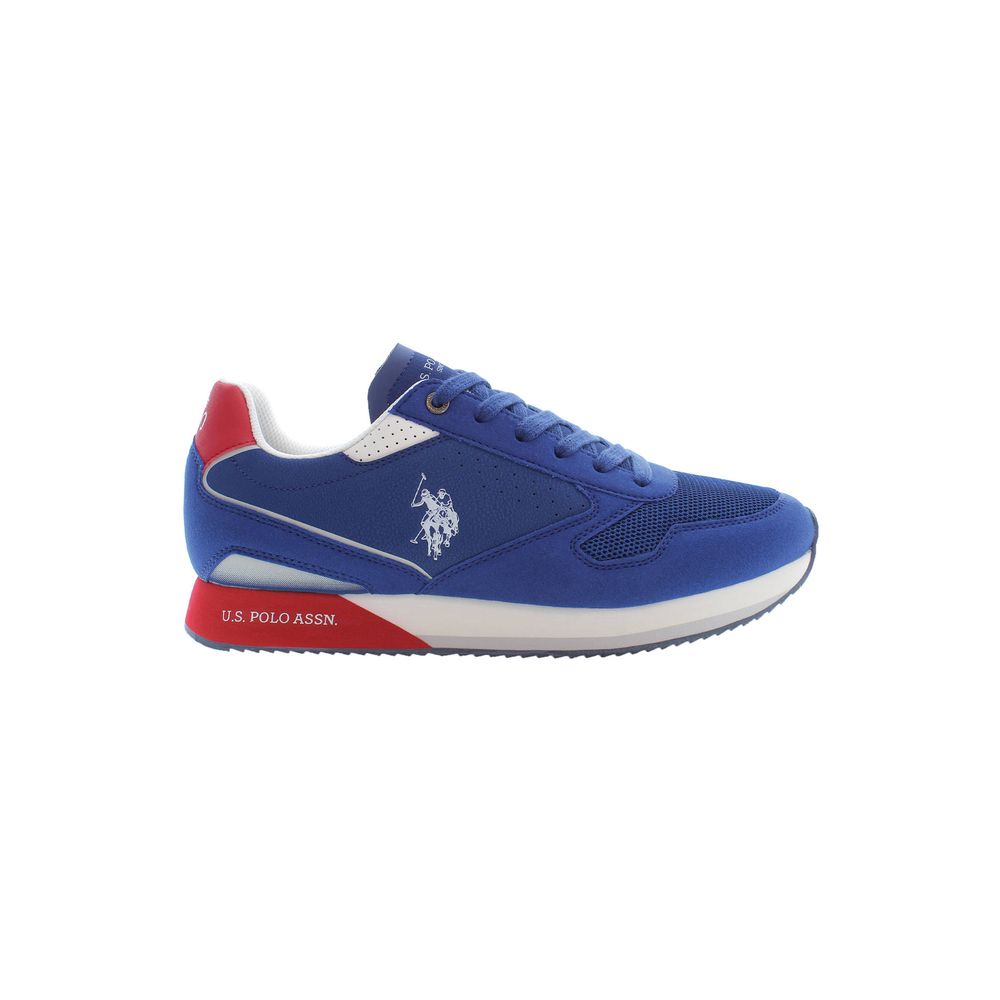 Blue Polyester Sneaker