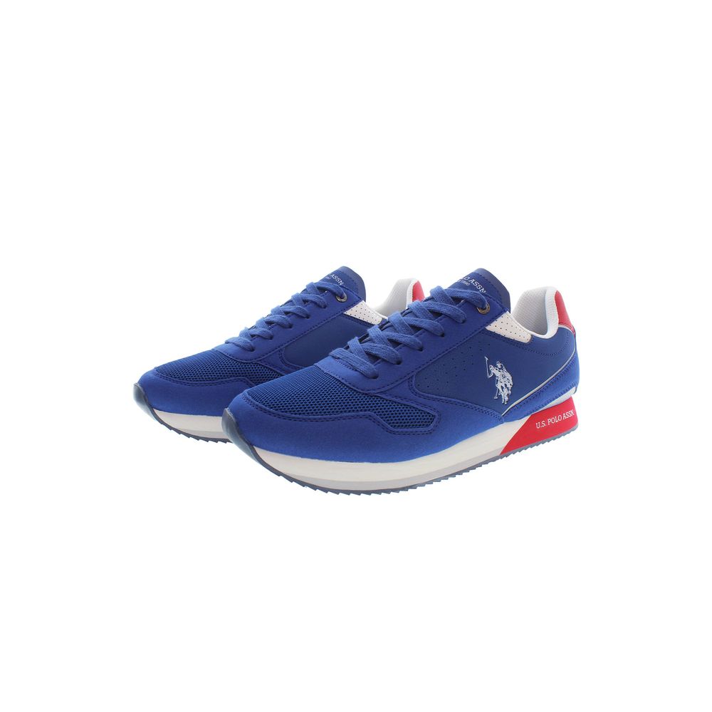 Blue Polyester Sneaker