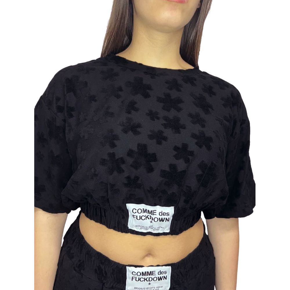 Black Cotton Women Sweater