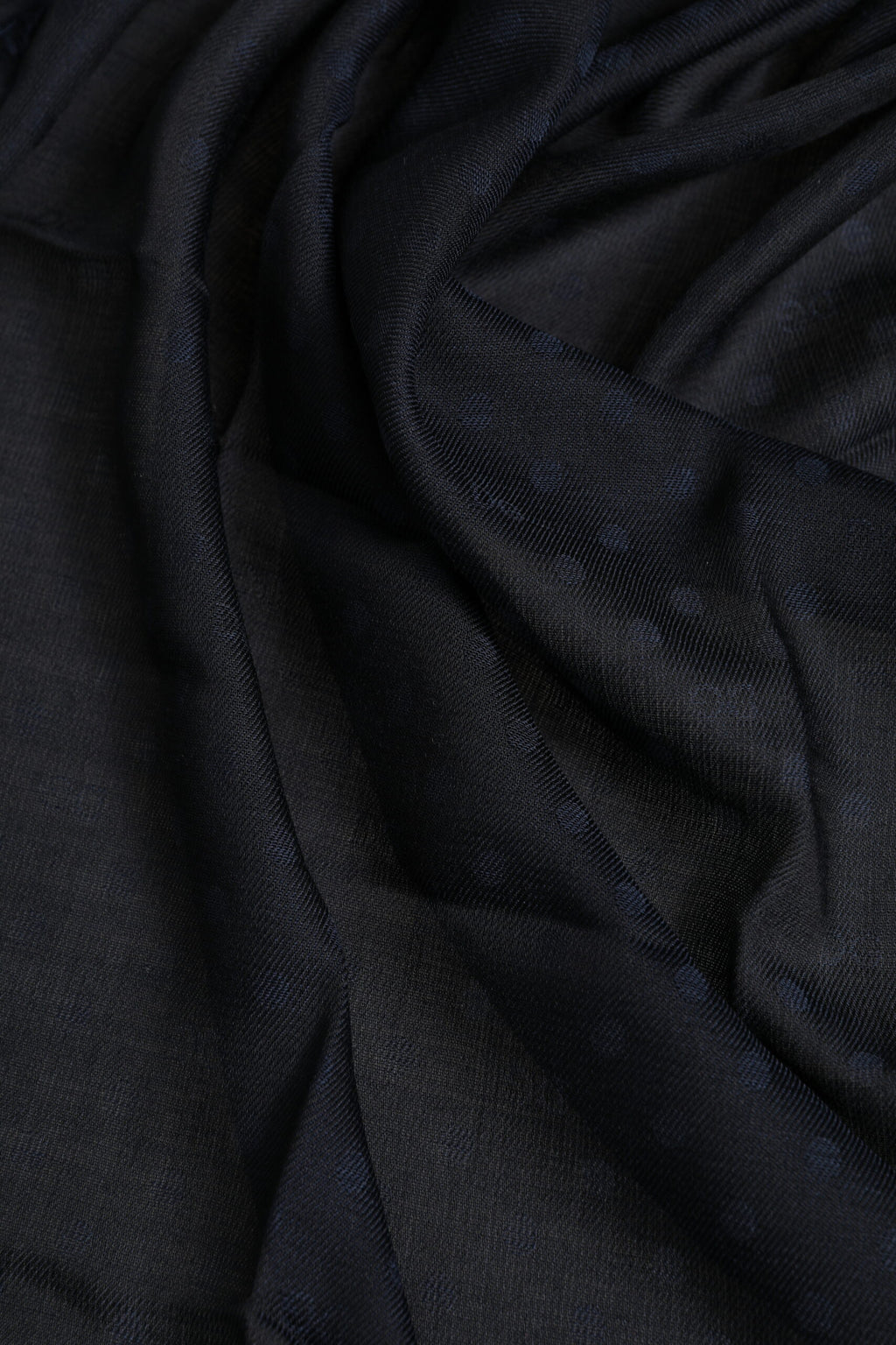 Blue Viscose Fringes Neck Warmer Scarf