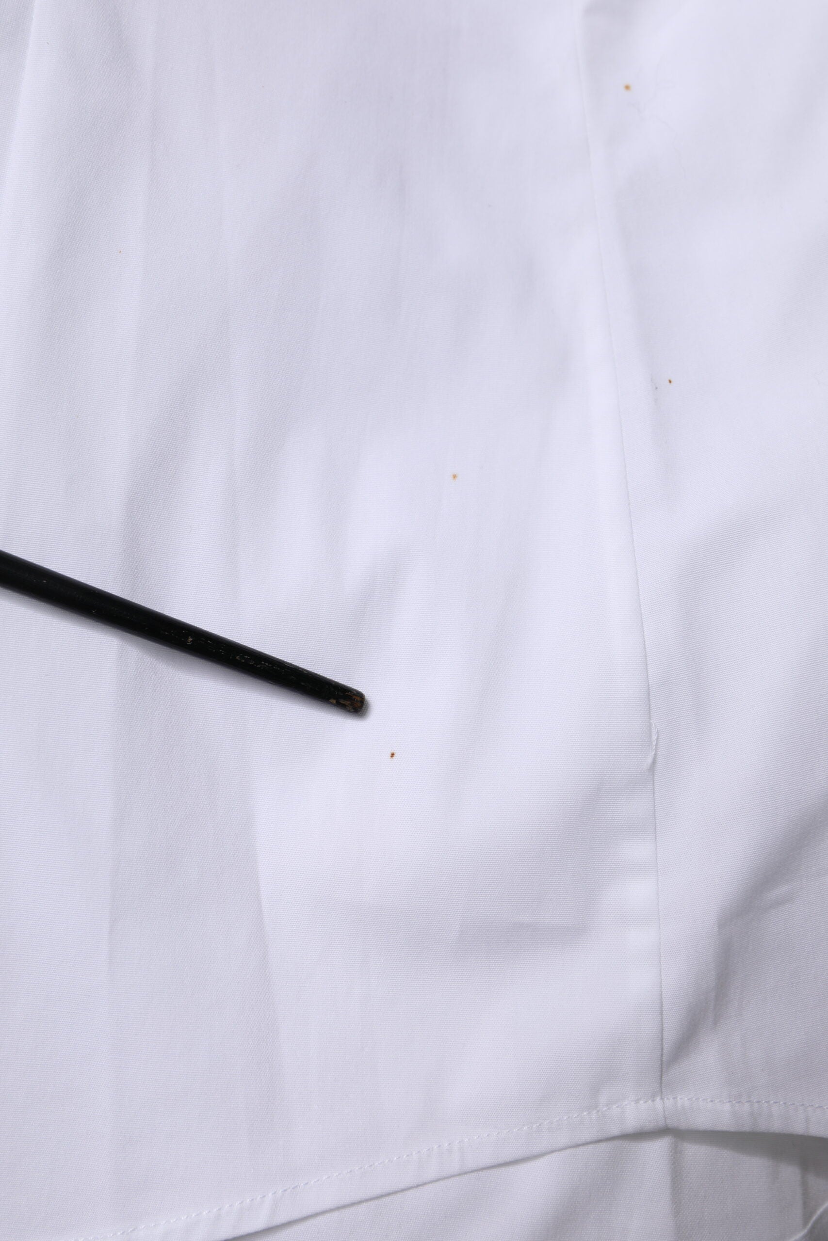 White Cotton Collared Long Sleeves Shirt Top