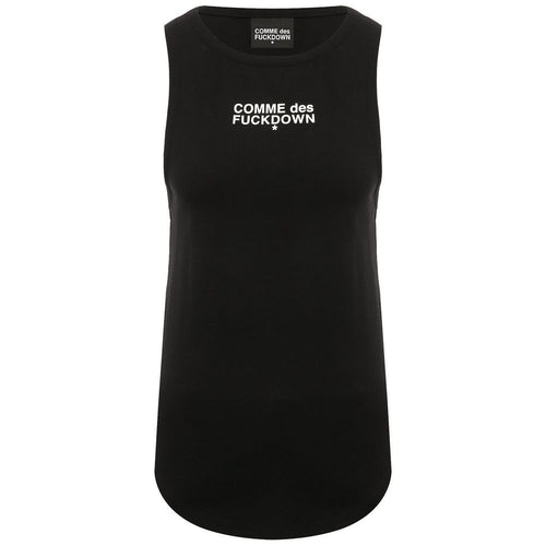 "Black Cotton Women Tank Top"
