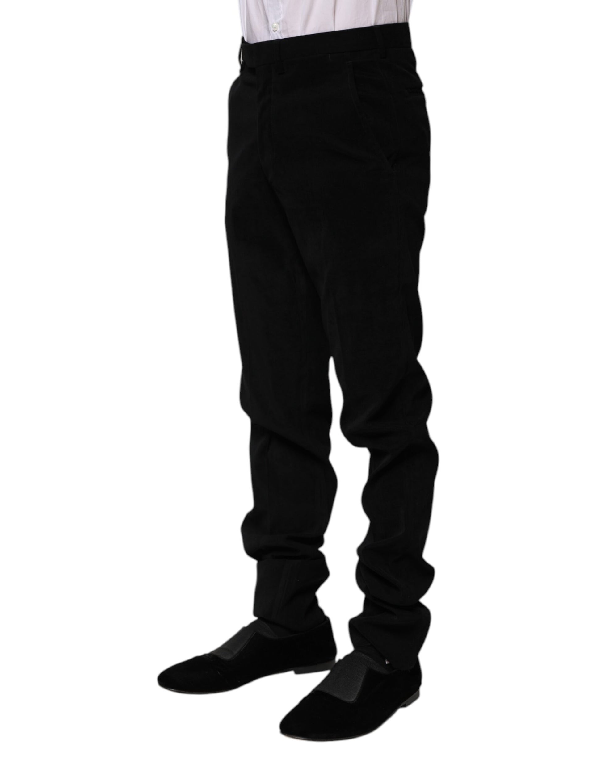 Black Mid Waist Dress Formal Pants