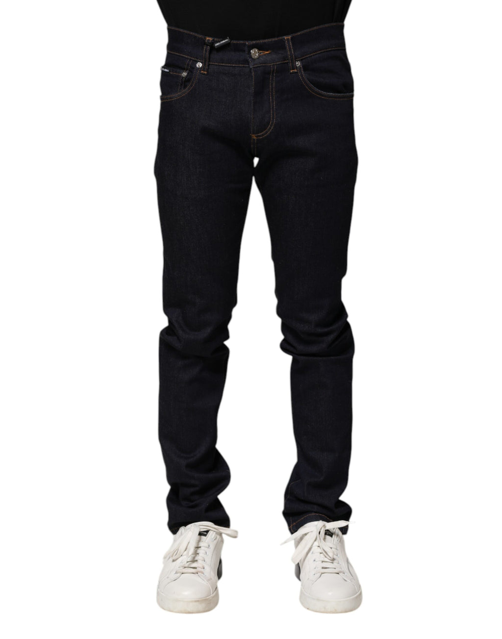 Black Cotton Skinny Men Denim Jeans