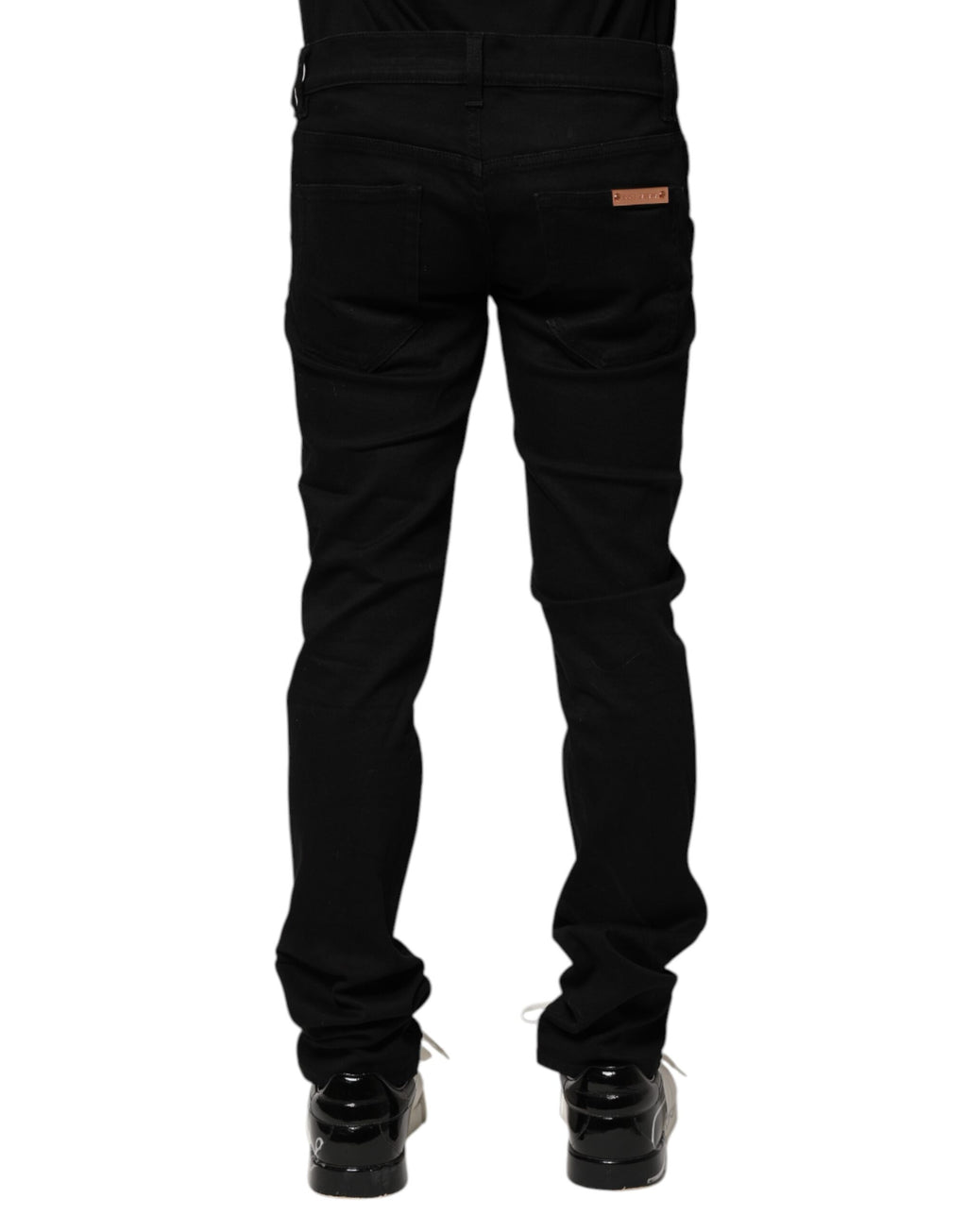 Black Cotton Skinny Men Denim Jeans