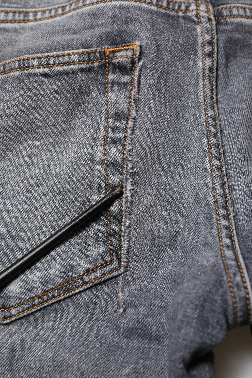 Gray Cotton Skinny Men Denim Jeans