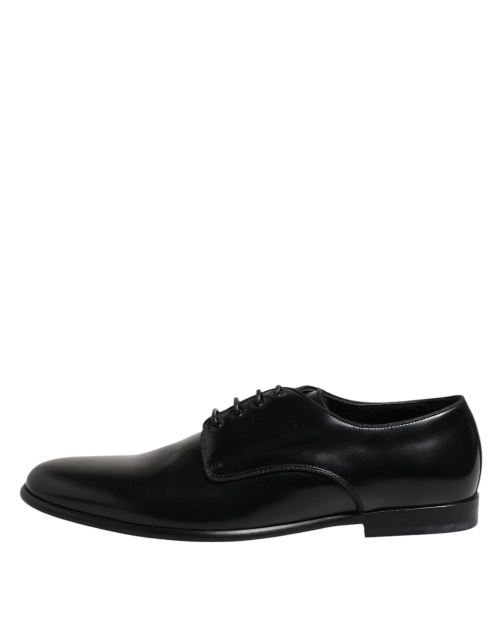 Black Leather Lace Up Derby Men Dress Shoes