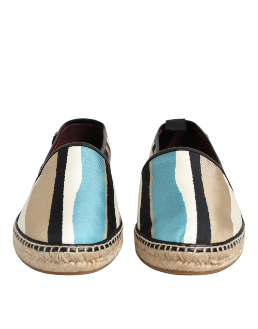Multicolor Stripes Canvas Flat Espadrille Shoes