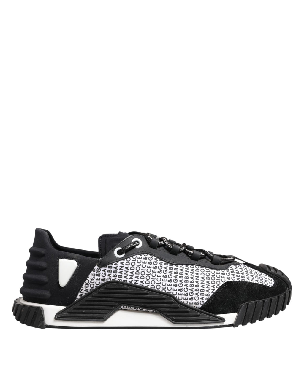 Black Logo Lace Up Low Top NS1 Sneakers Shoes