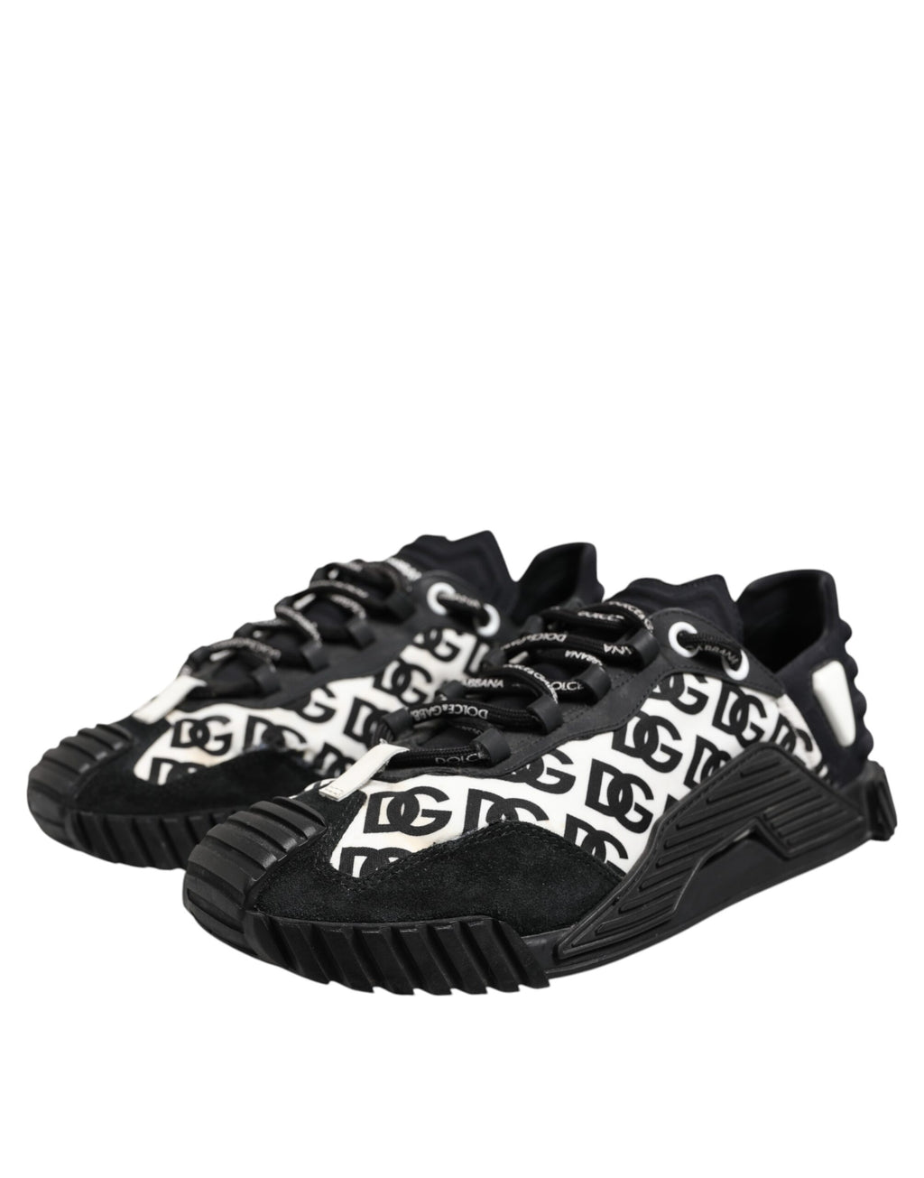 Black Logo Lace Up Low Top NS1 Sneakers Shoes