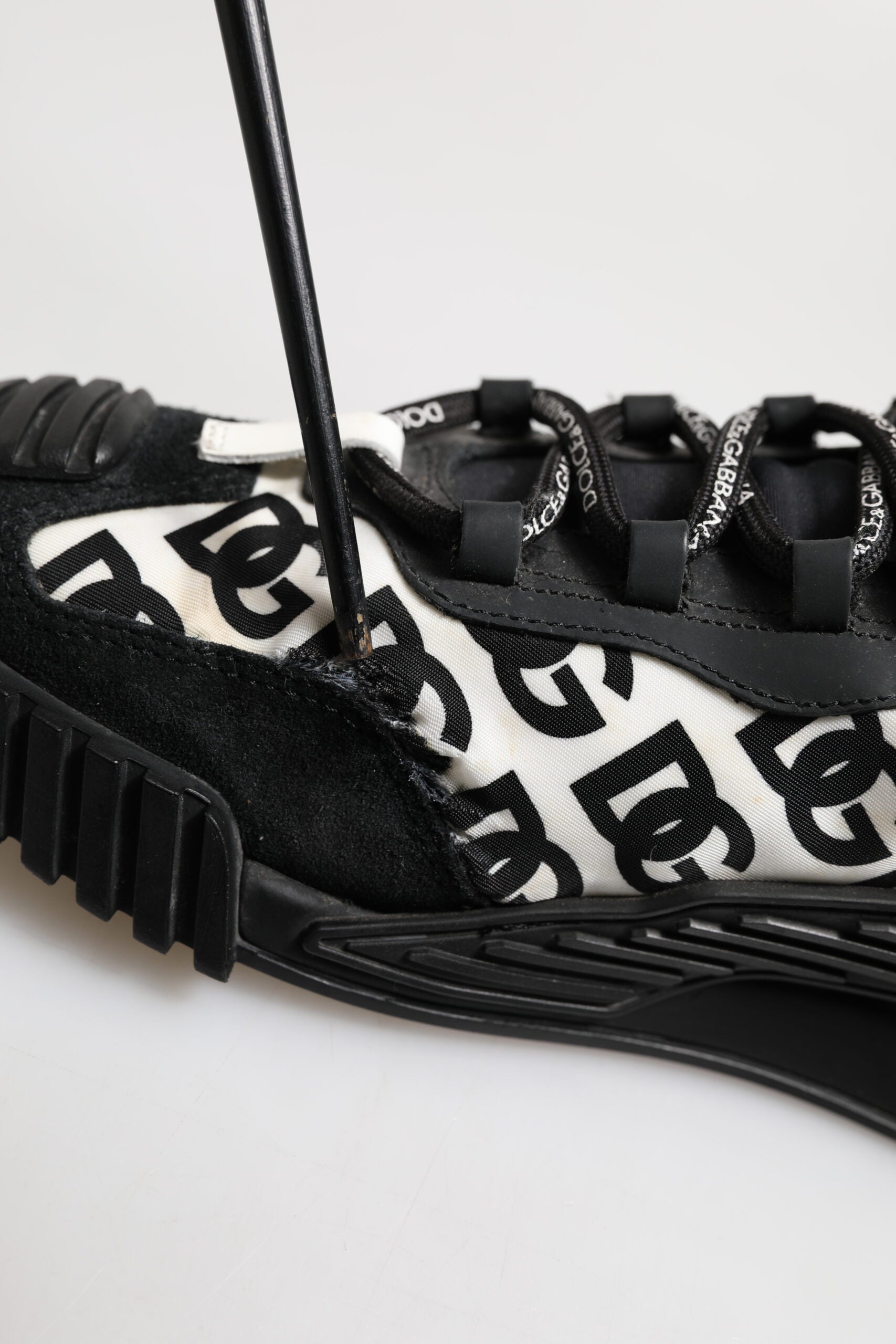 Black Logo Lace Up Low Top NS1 Sneakers Shoes