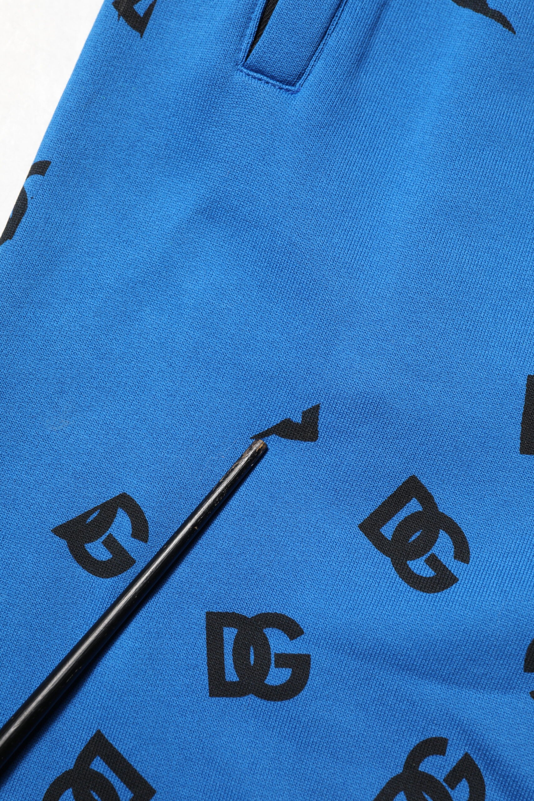 Blue Logo Print Jogger Men Sweatpants Pants
