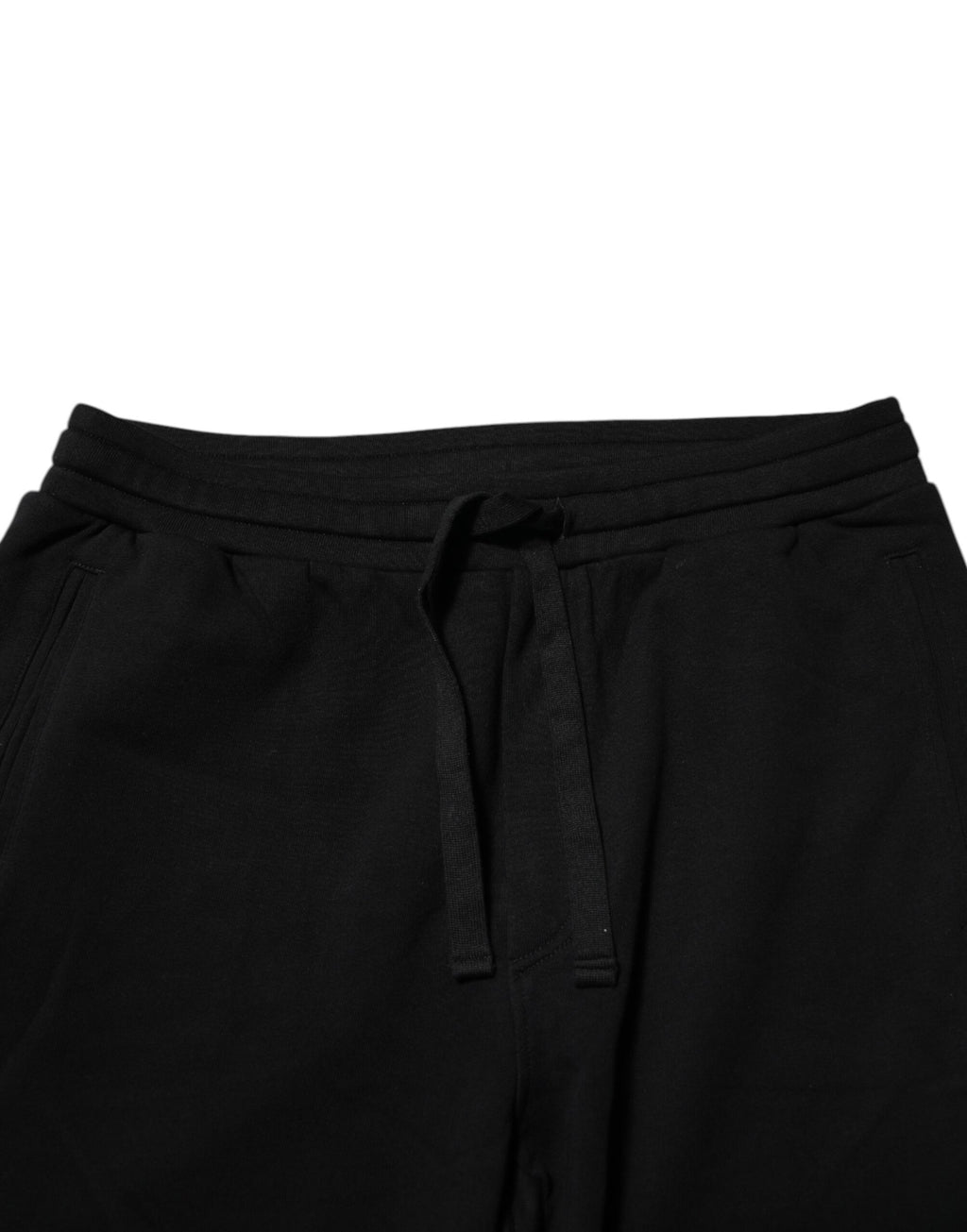 Black Cotton Crown Jogger Sweatpants Pants