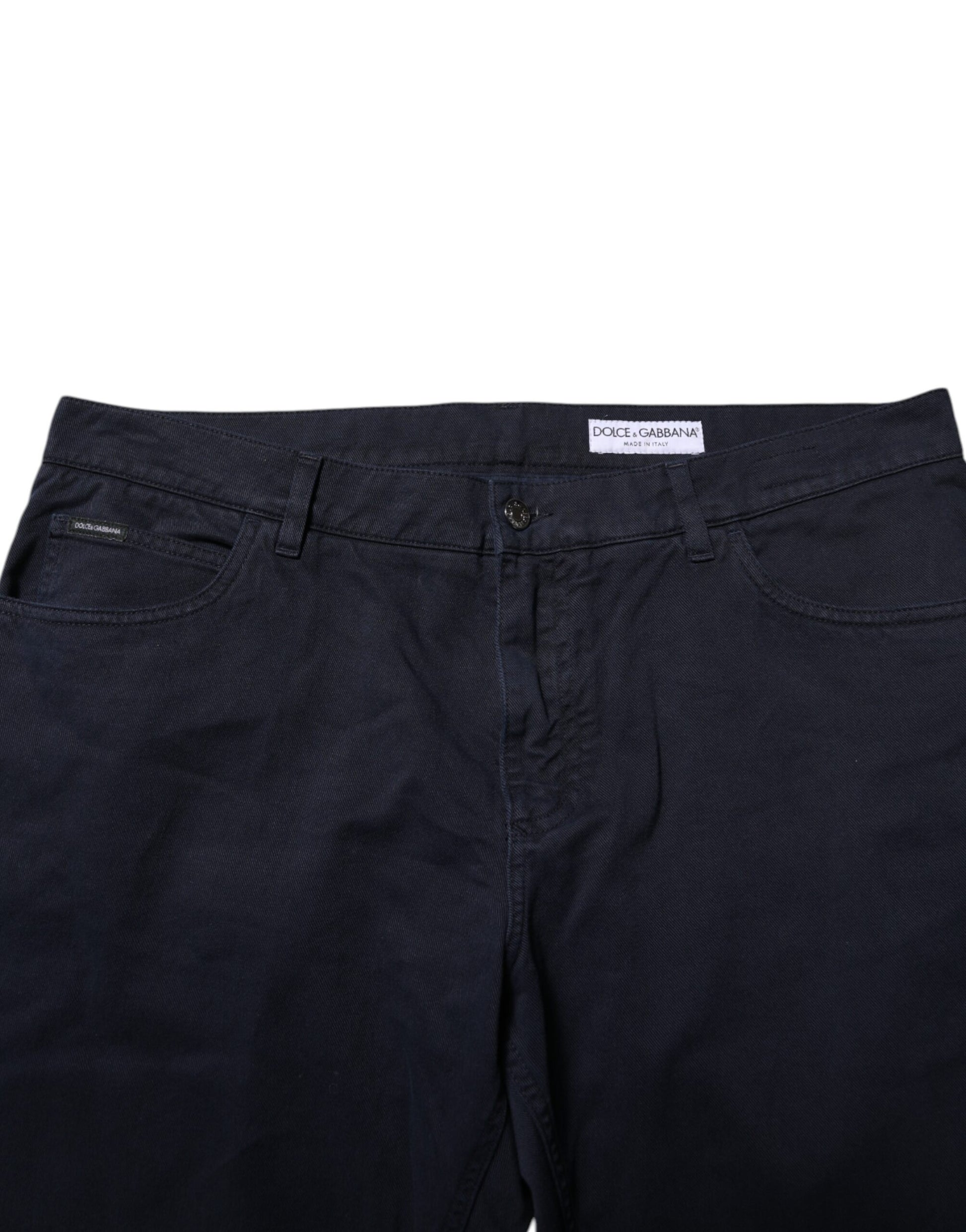 Black Cotton Tapered Denim Jeans