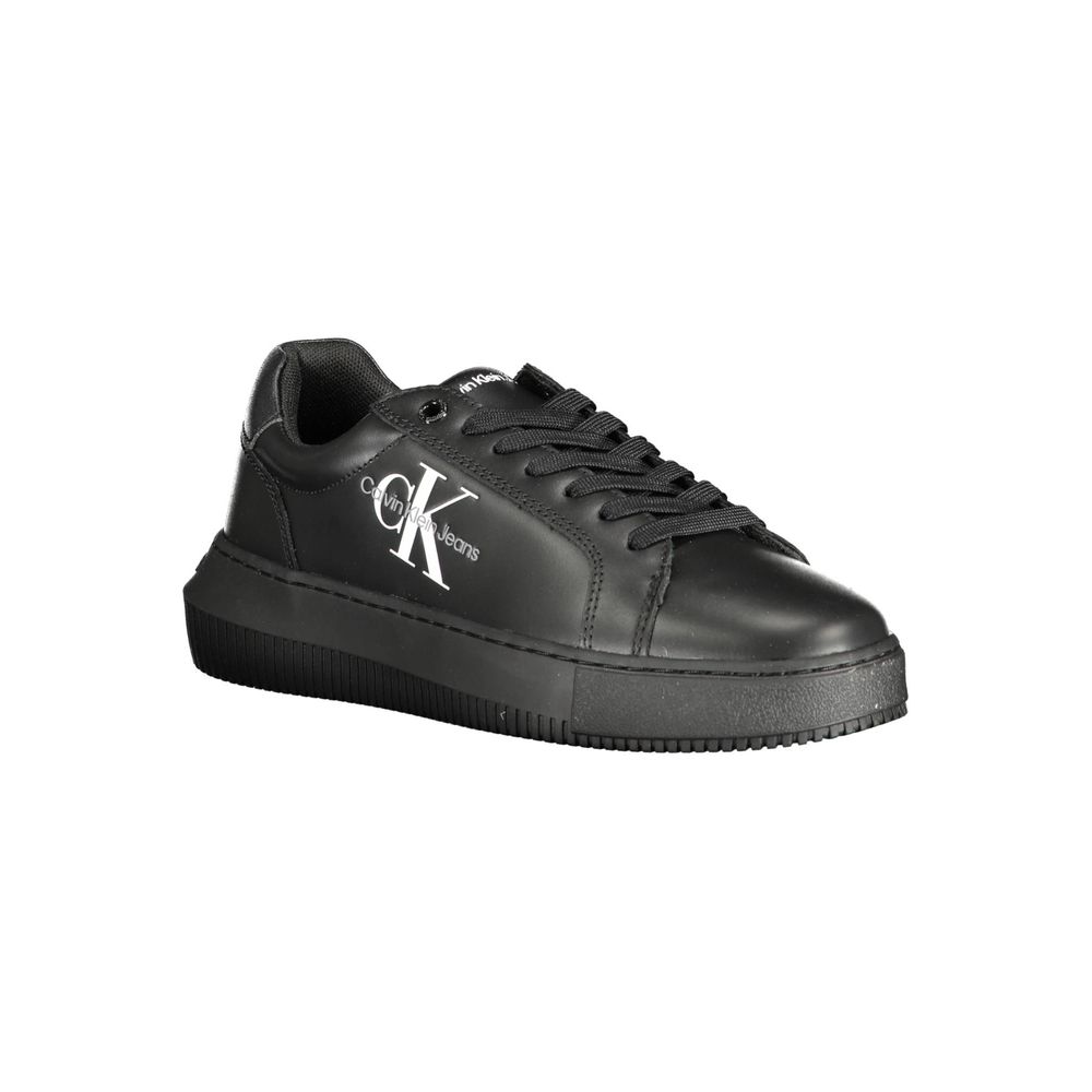 Black Polyester Sneaker