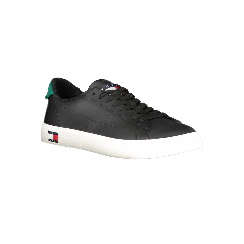 Black Polyester Sneaker