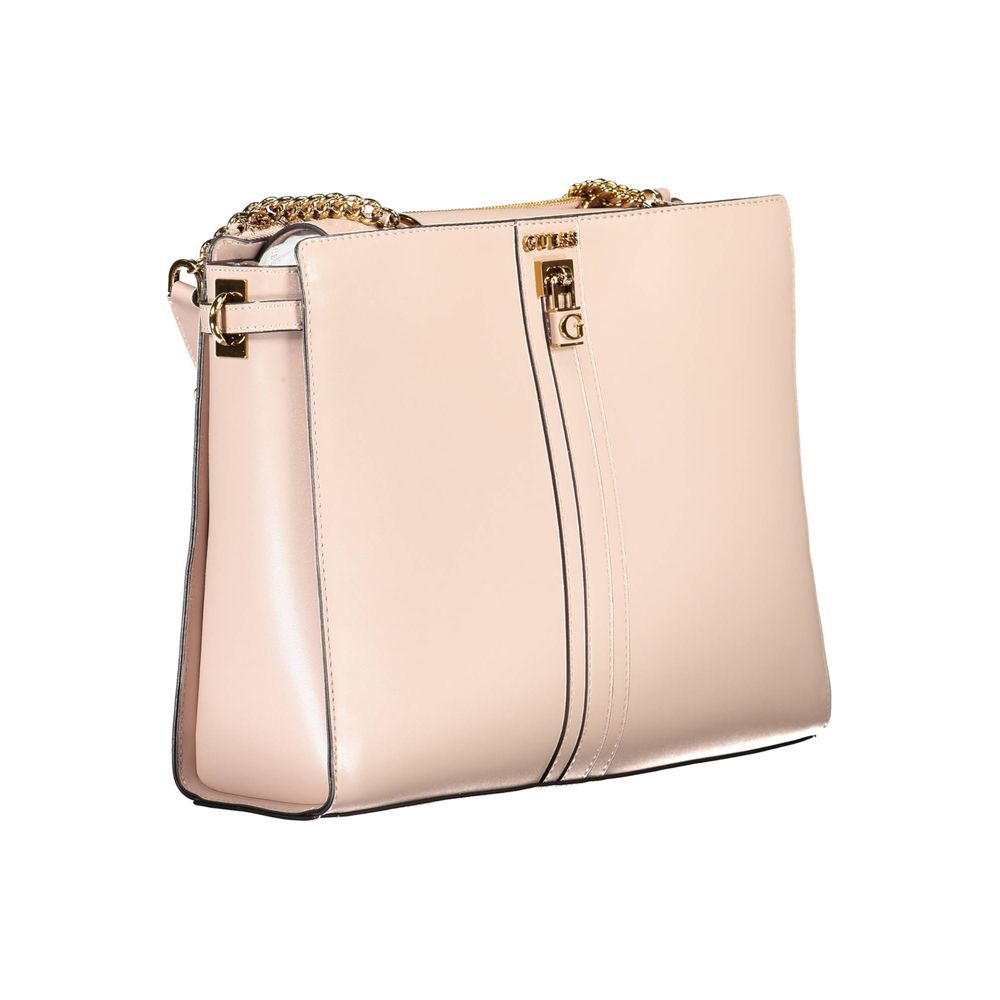 Pink Polyethylene Handbag