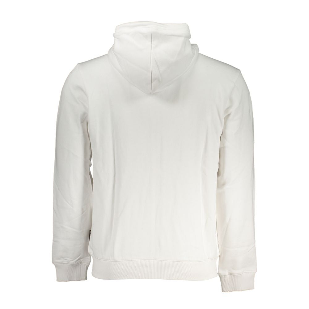 "Bianco Cotton Men's Sweatshirt with Hood"