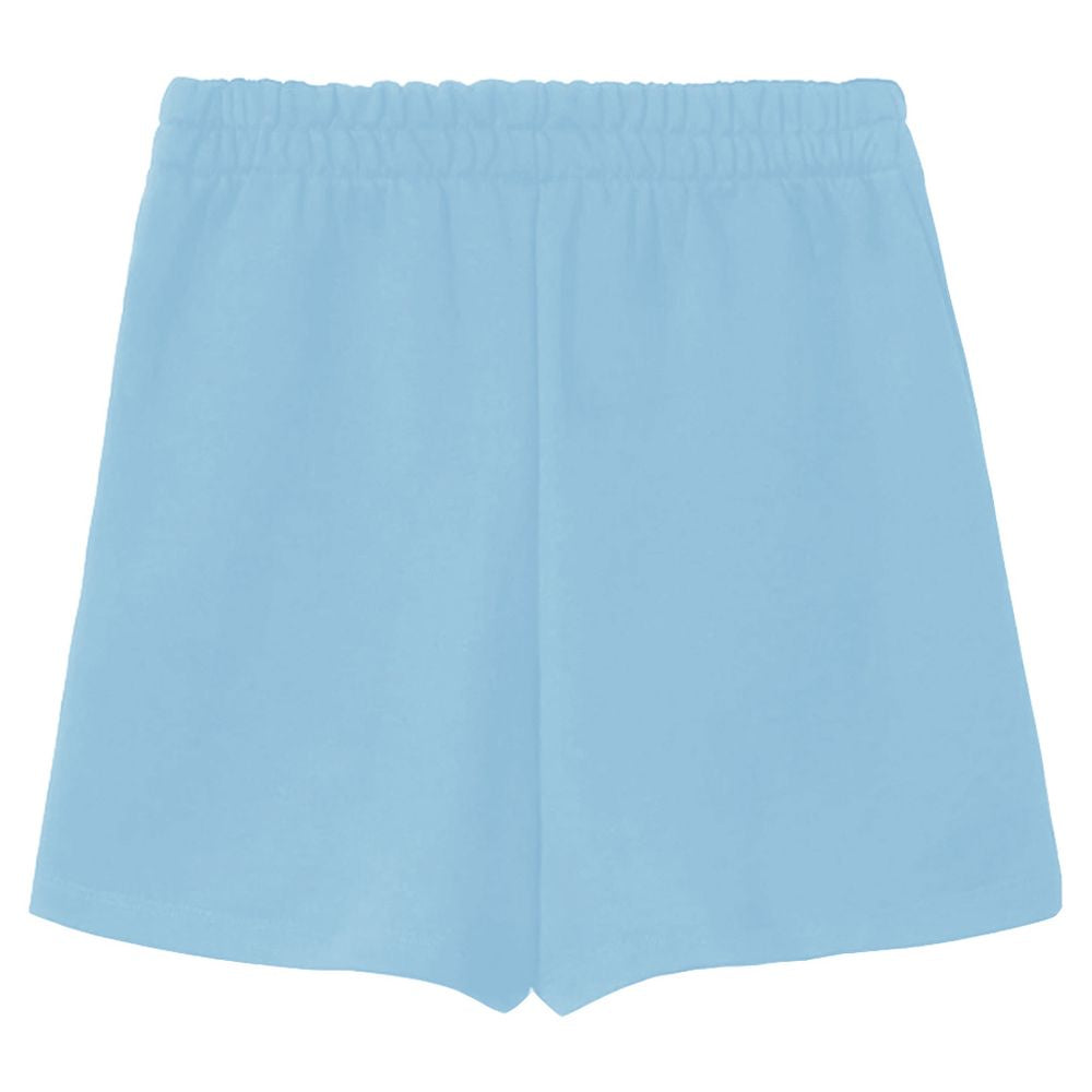 Blue Cotton Short