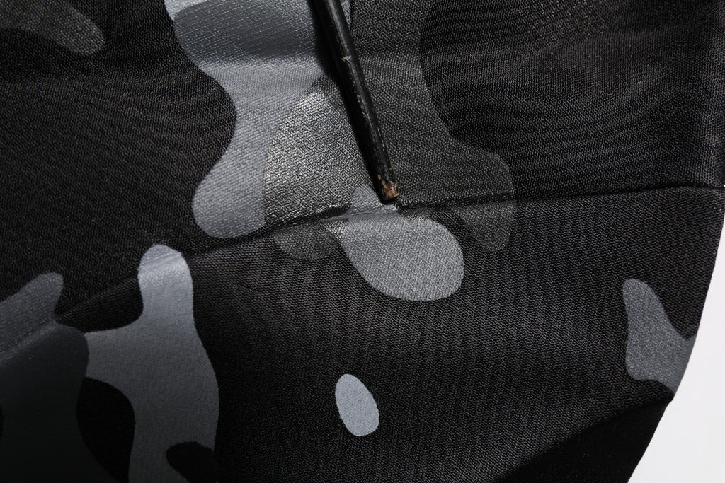 Black Camouflage Pullover Sweatshirt Sweater