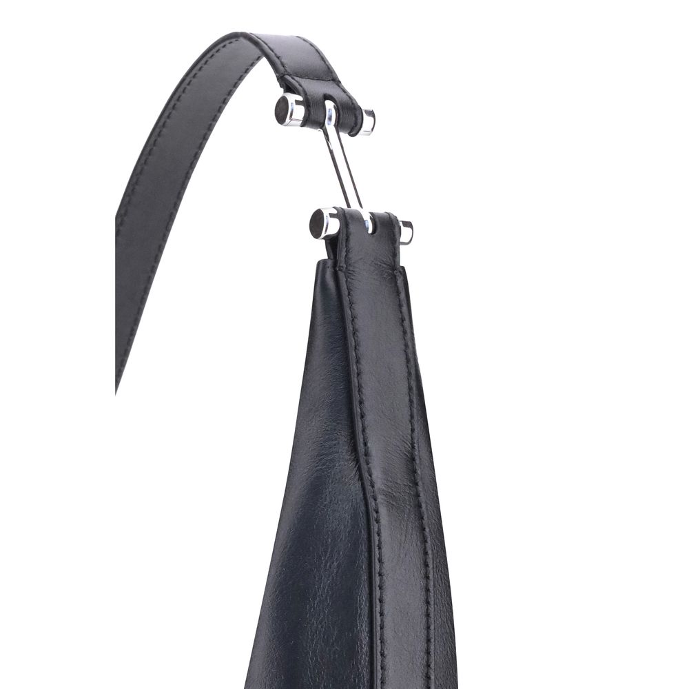 Black Calf Leather Bos Taurus Shoulder Bag