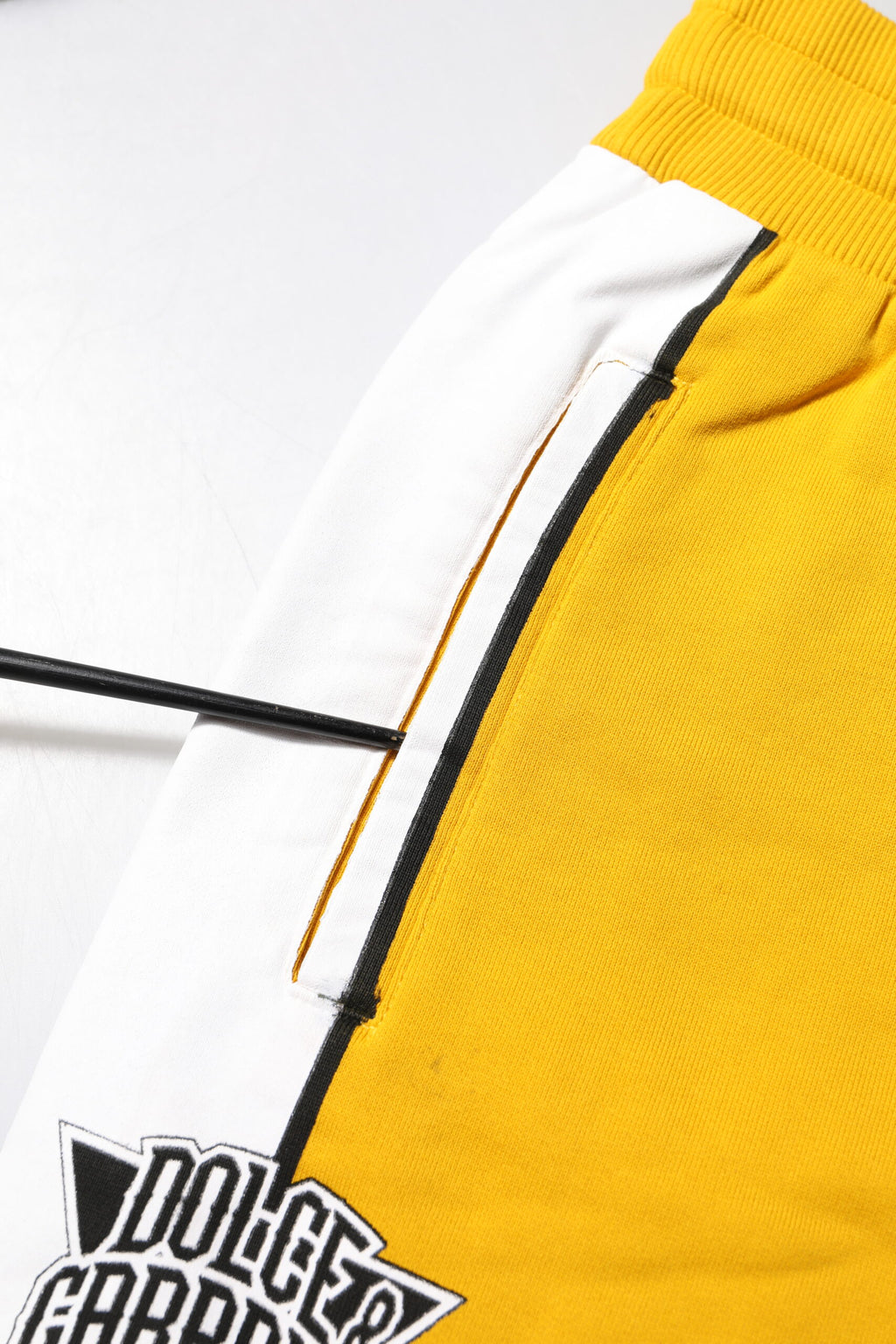 Yellow Cotton Printed Sweatpants Jogger Pants