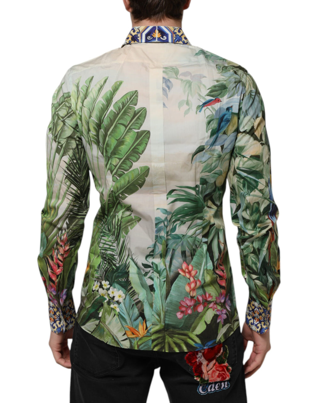 Multicolor Jungle Print GOLD Formal Shirt