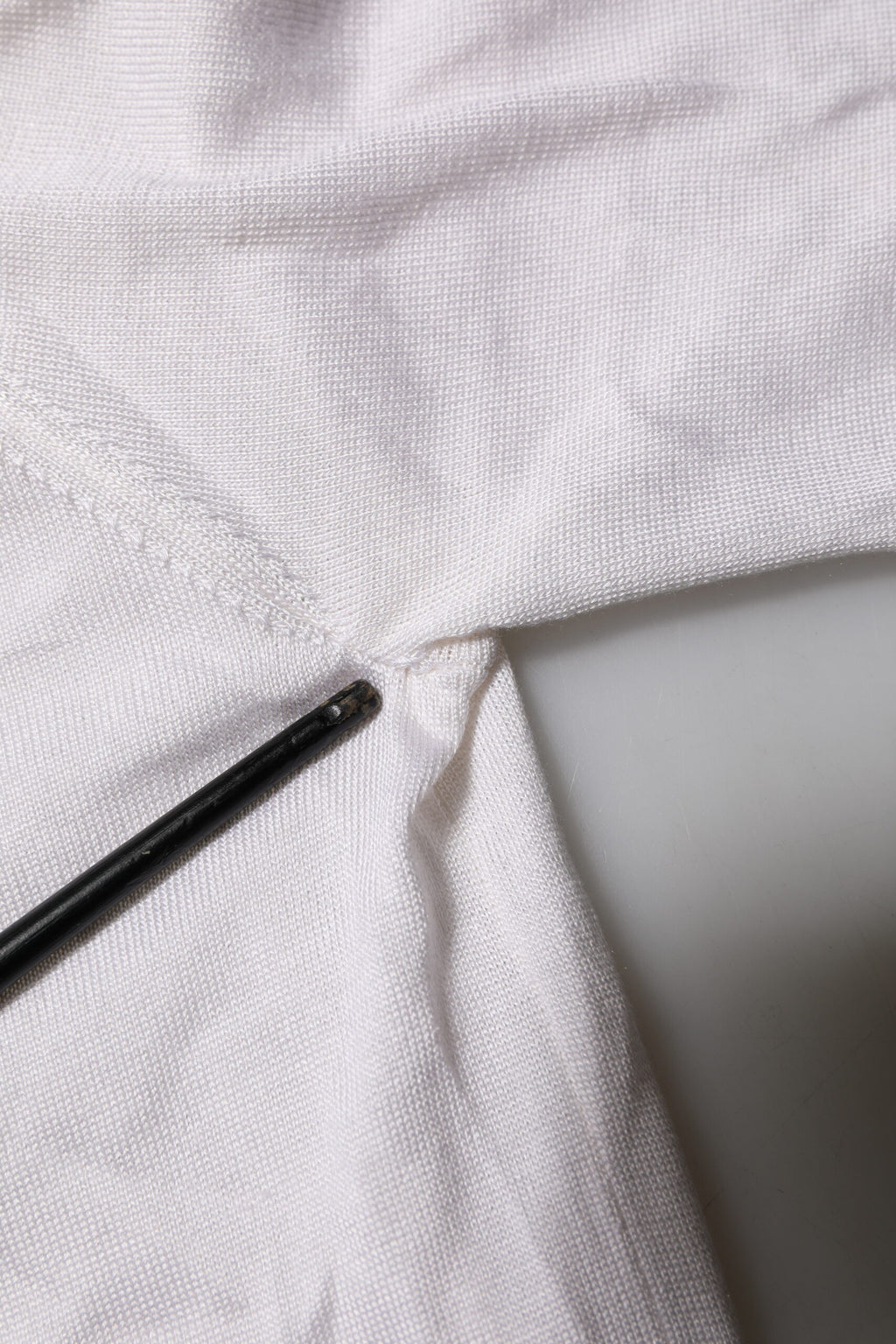 White Silk Short Sleeves Men Henley T-shirt