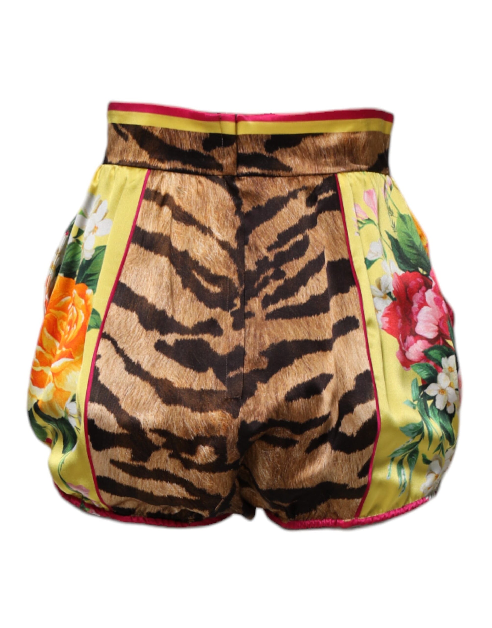 Multicolor Floral High Waist Hot Pants Shorts