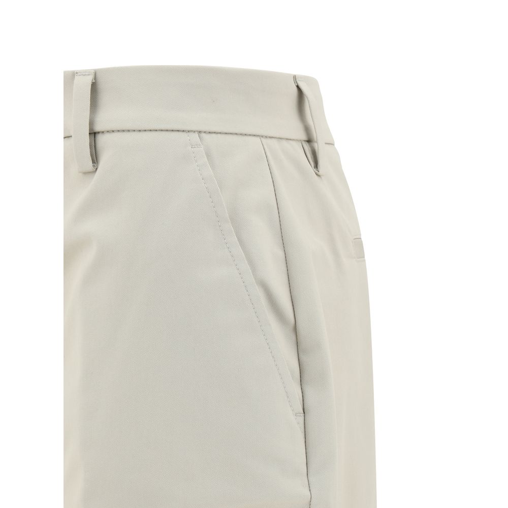 Sandy Beige Cotton Pants