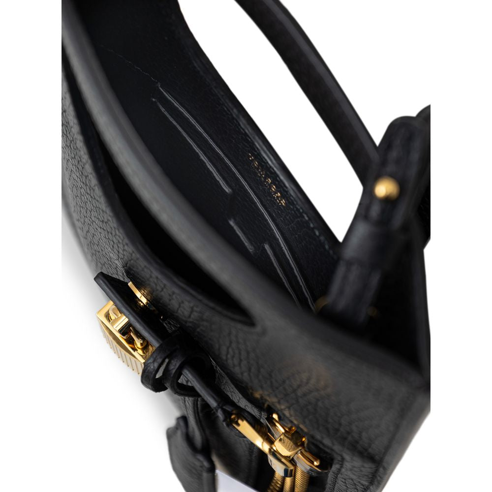 Black Leather Shoulder Bag