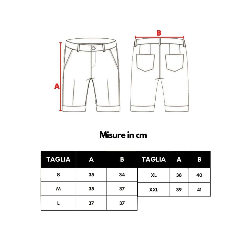 Blue Polyester Shorts