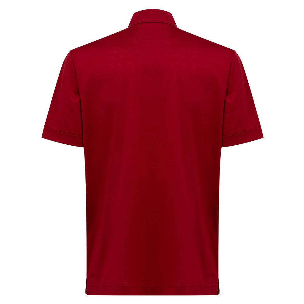 Red Cotton Shortsleeve Shirt