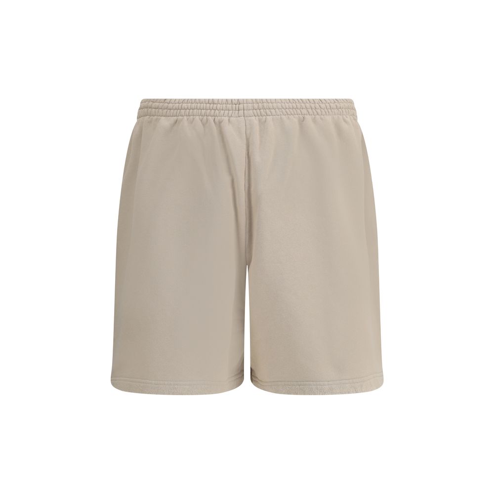 Beige Cotton Bermuda Shorts