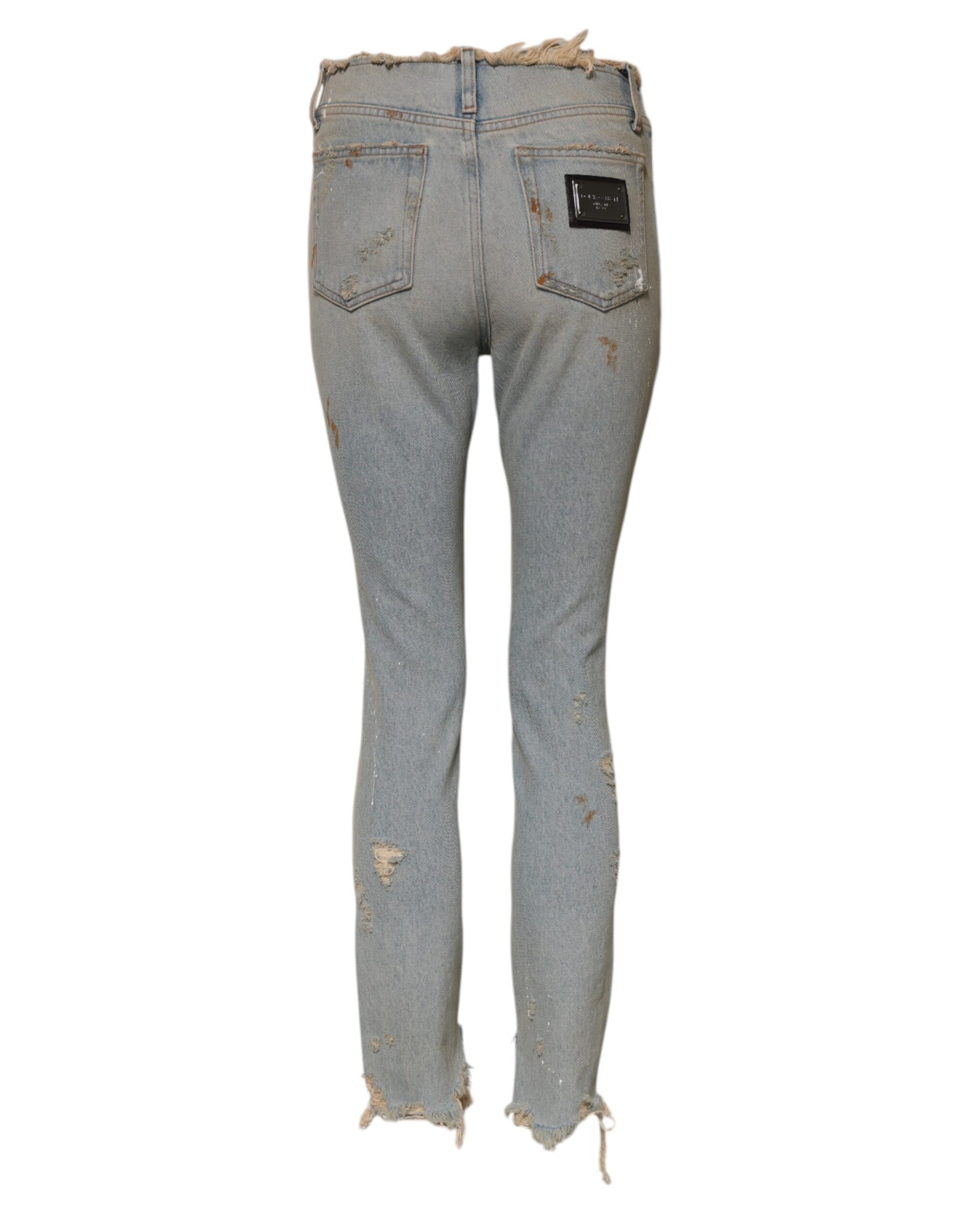 Light Blue High Waist Skinny Denim Jeans