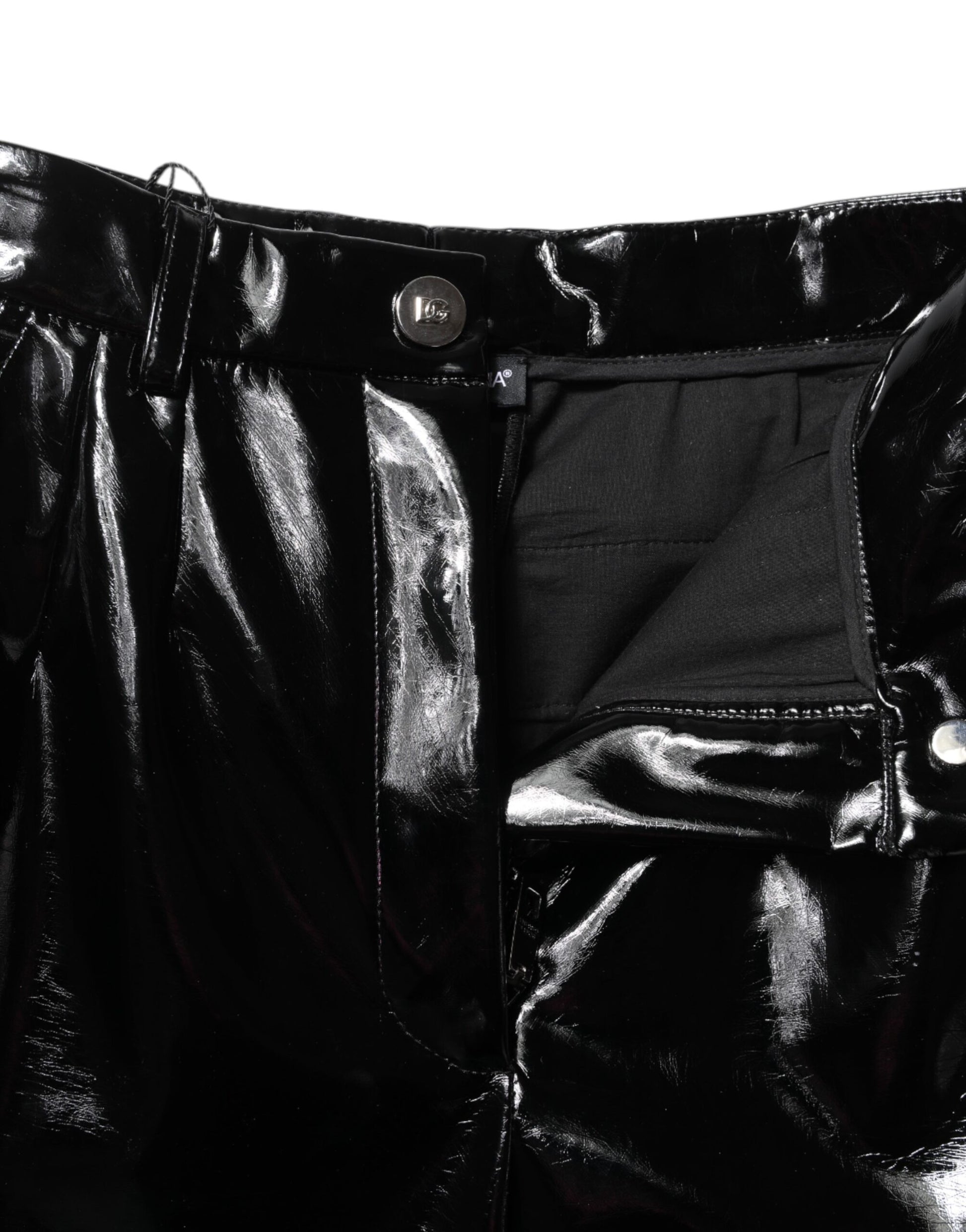 Black High Waist Cargo Bootcut Pants