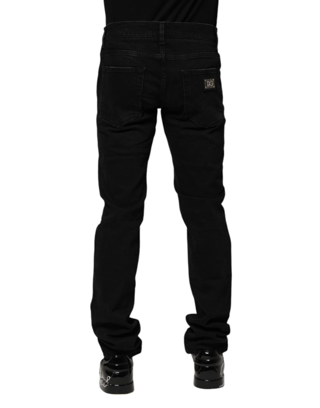 Black Cotton Skinny Denim Jeans