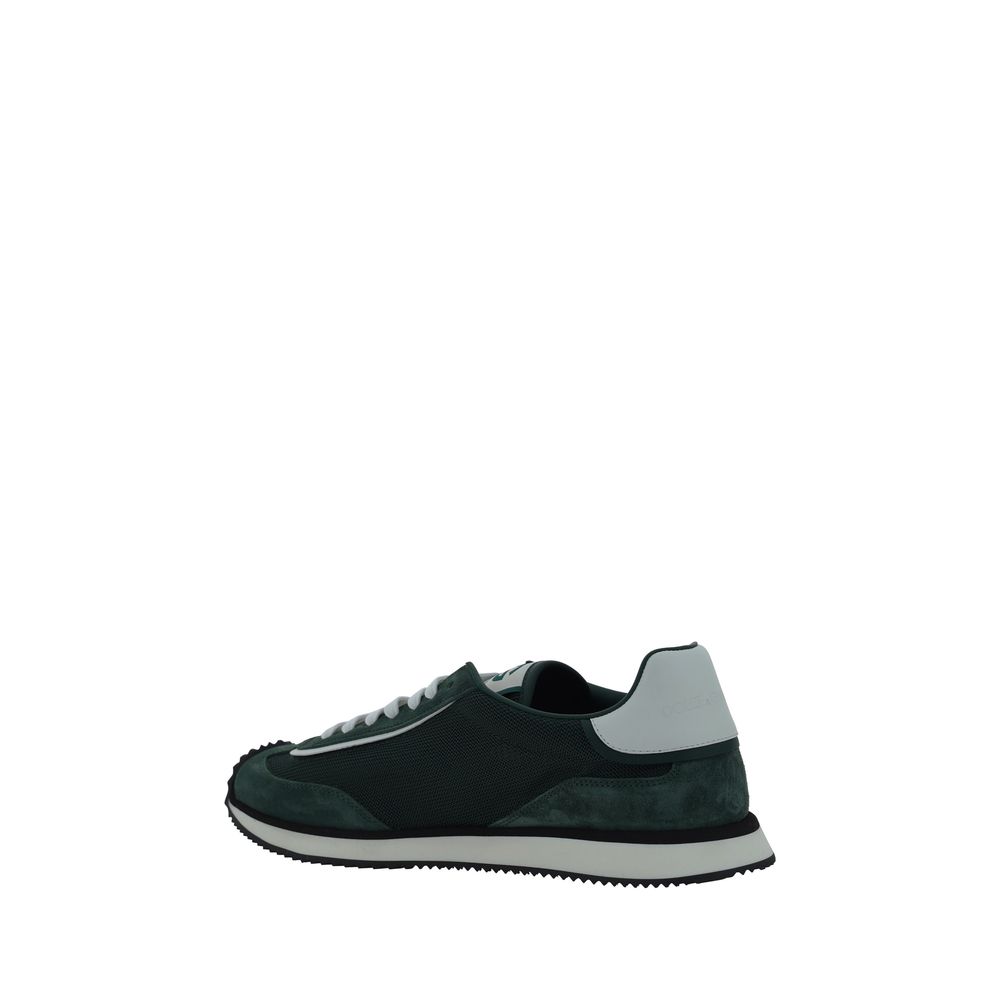Green Calf Leather Bos Taurus Athletic Sneakers