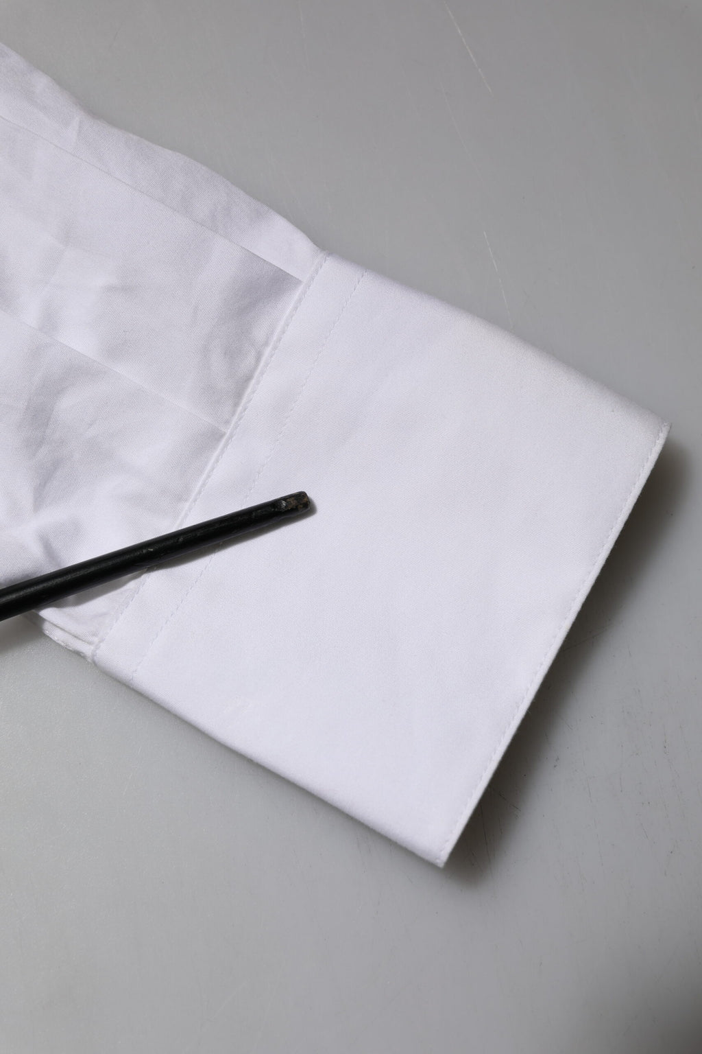 White Crystal Embellished Collared Shirt Top