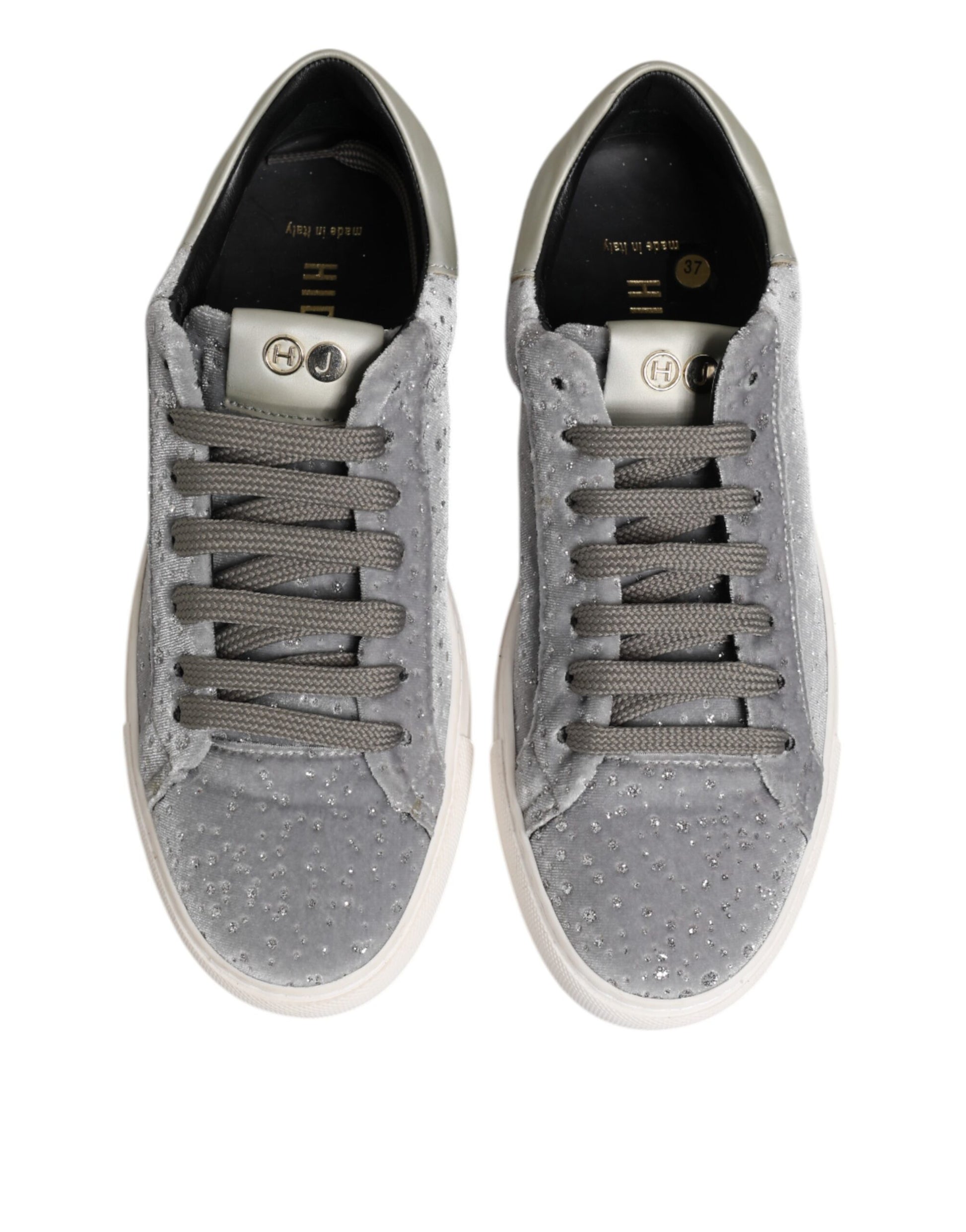 Gray Suede Low Top Lace Up Sneakers Shoes