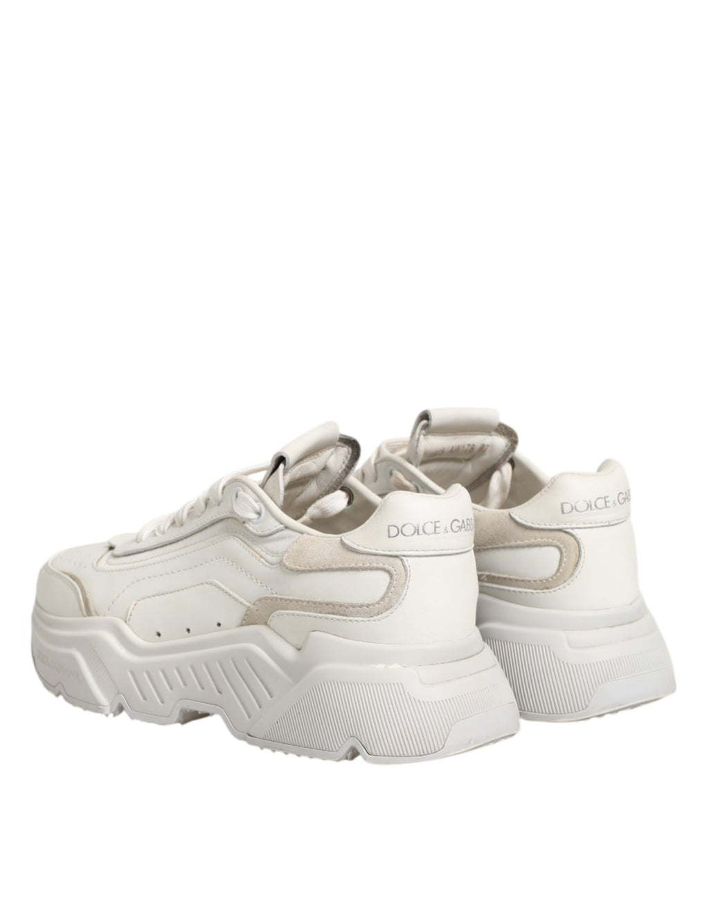 White DAYMASTER Calf Leather Sneakers Shoes