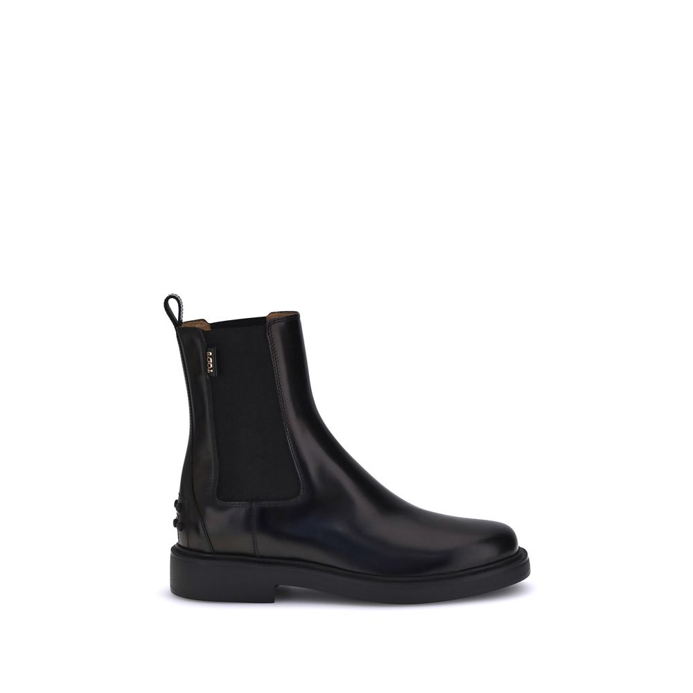 Black Calf Leather Bos Taurus Chelsea Boots