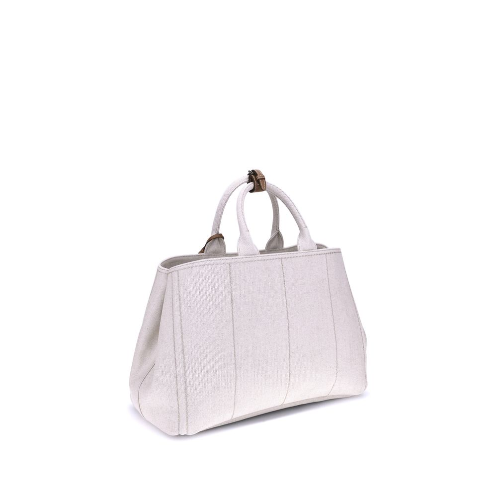 Cream Cotton Shoulder Bag