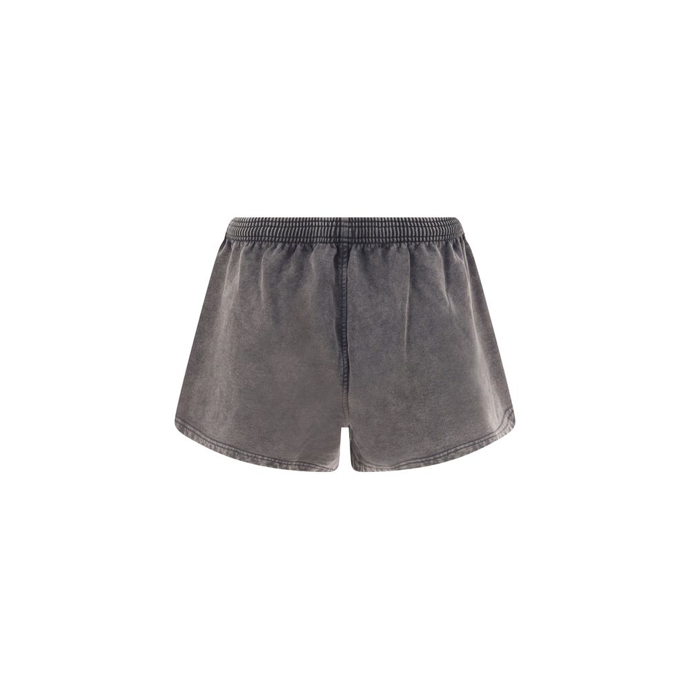 Gray Cotton Bermuda Shorts