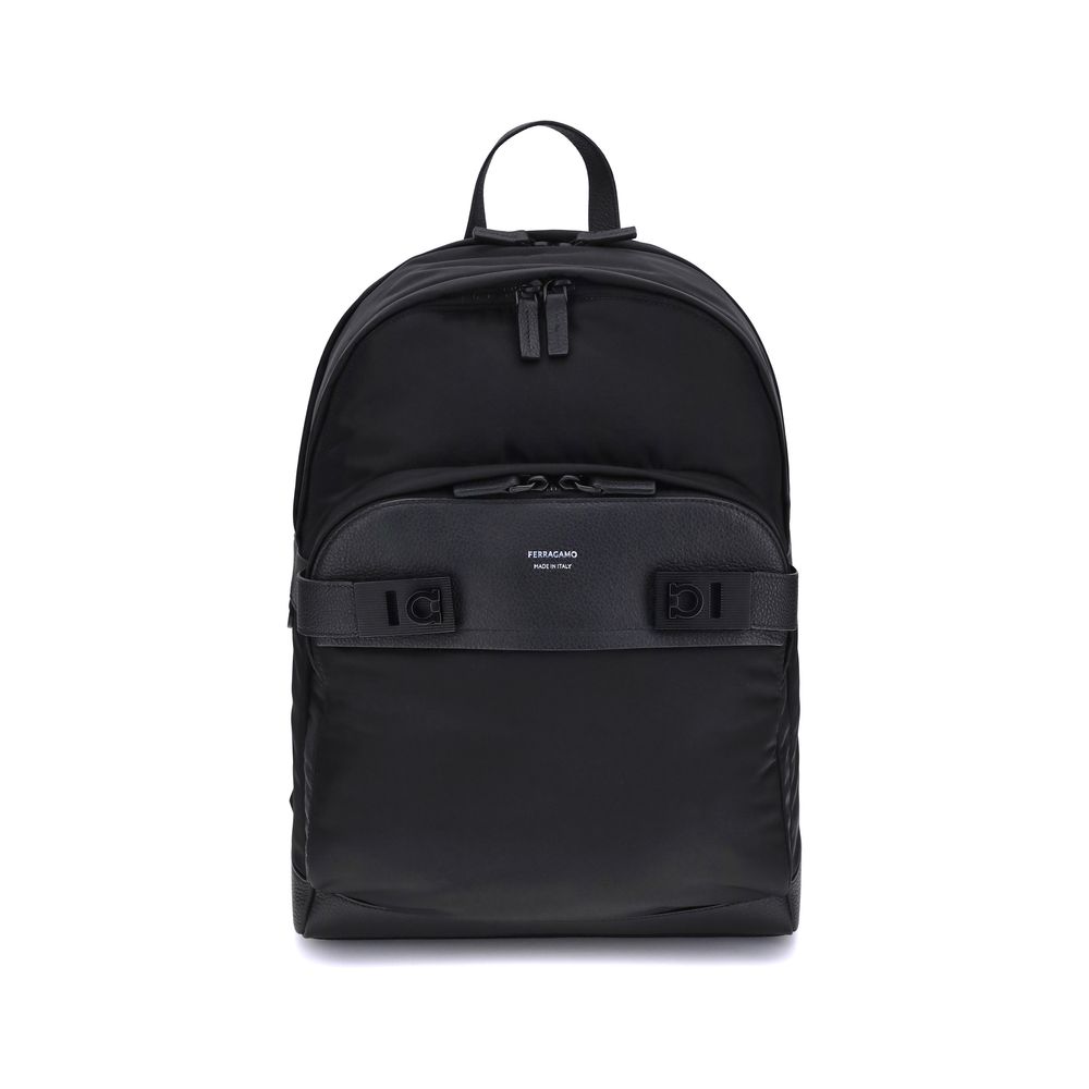 Black Nylon Backpack