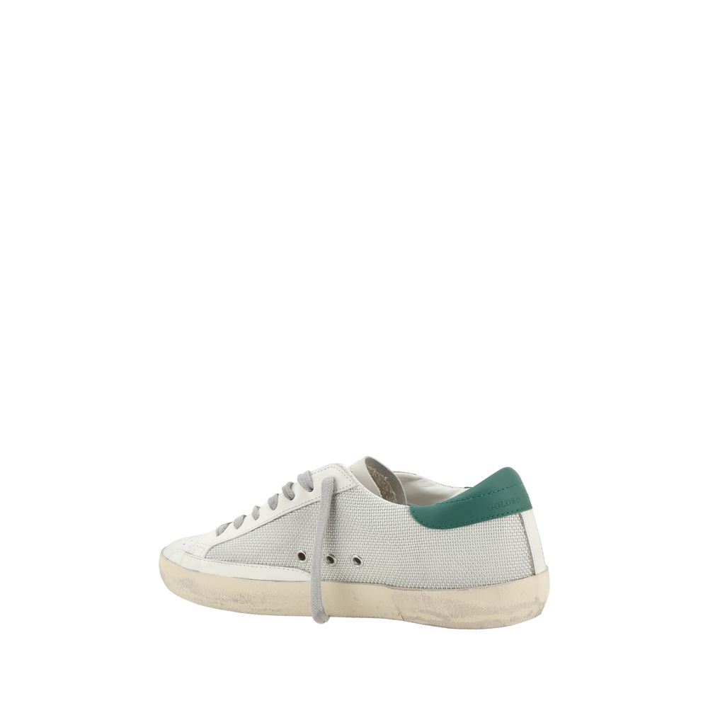White Calf Leather Bos Taurus Low Top Sneakers
