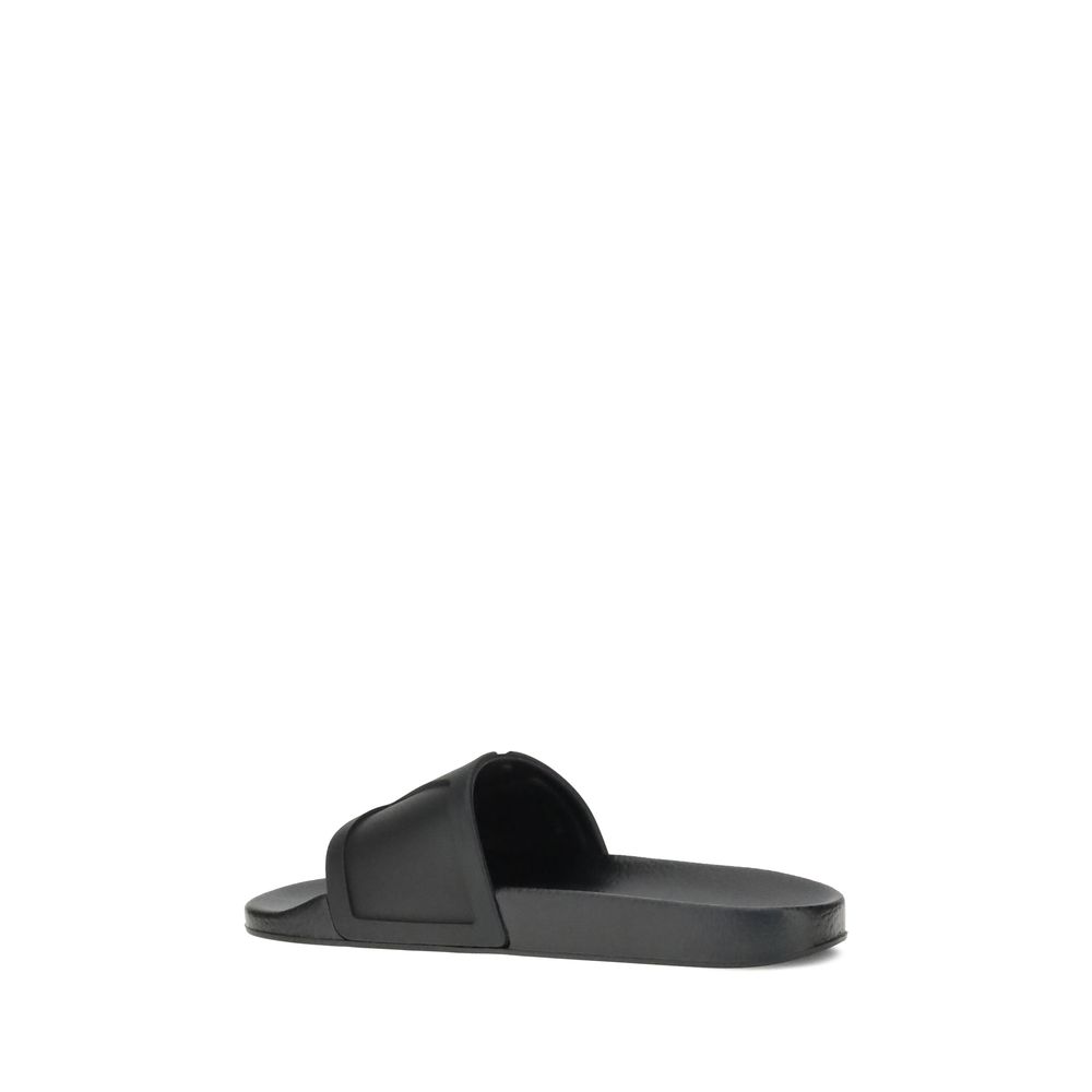 Black Rubber Sandals